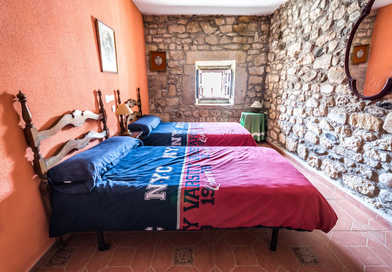 habitaciones de alberge casa de gandara