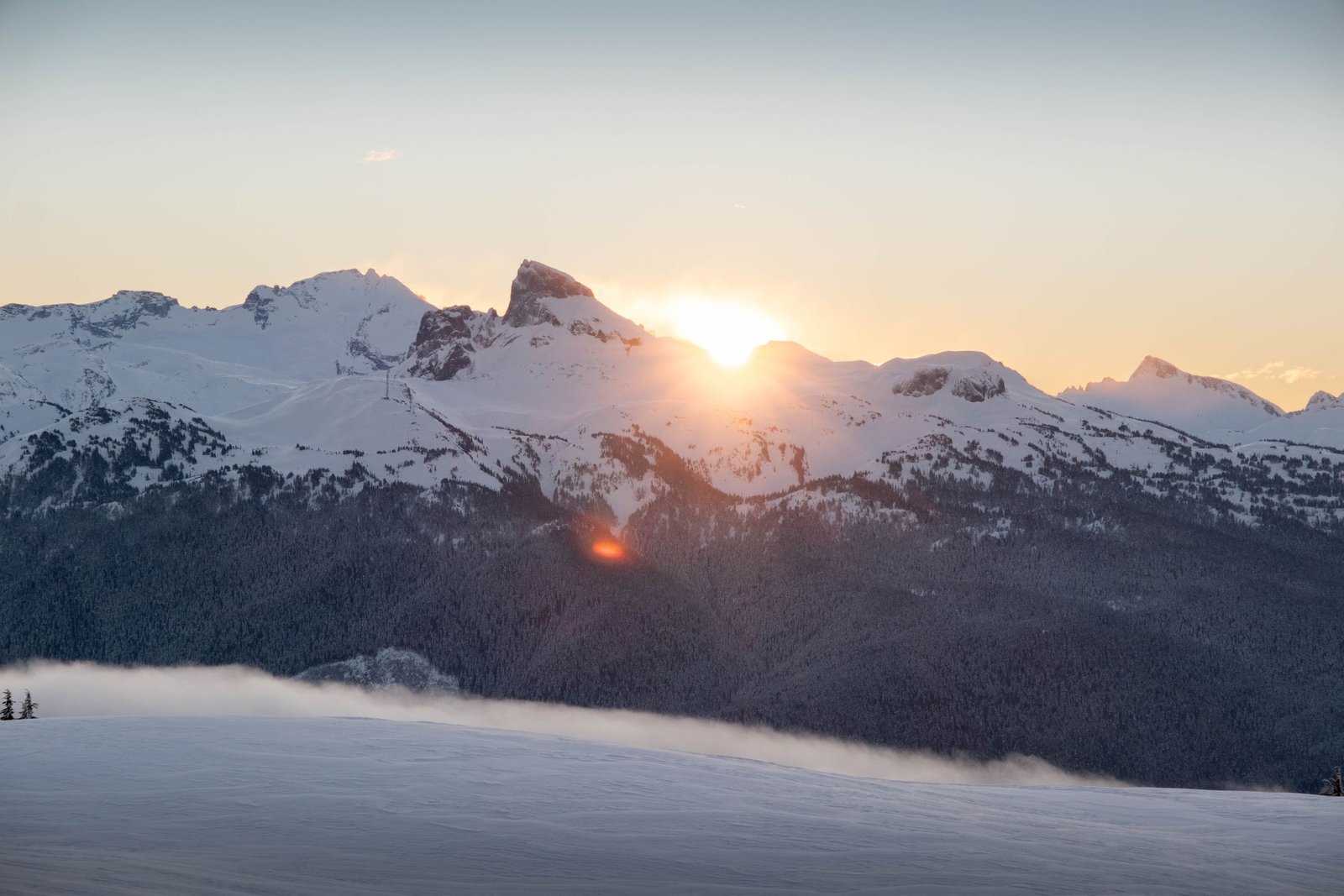 Paisaje invernal de naturaleza para momento de gratitud